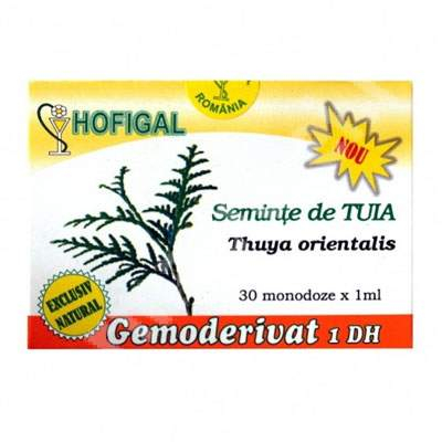 Produse autohtone - Gemoderivat din Seminte de Tuia, 30 monodoze