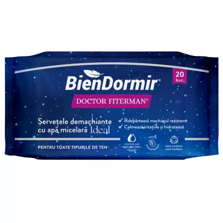 PRODUSE - Servetele Demachiante Bien DormirIdeal , 20 Bucati