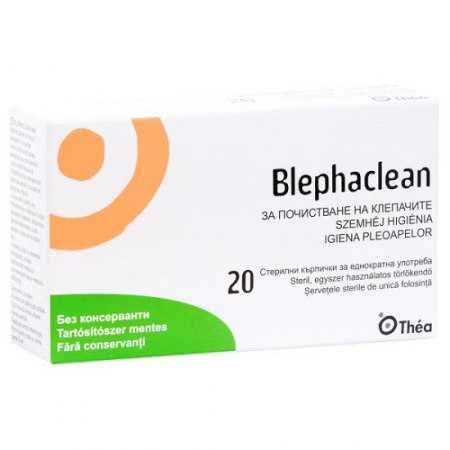 PRODUSE - Blephaclean Șervetele sterile de unica folosinta, 20 bucăți