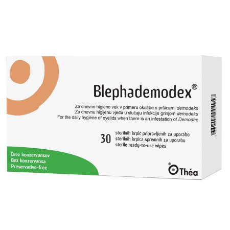 PRODUSE - Blephademodex Servetele sterile pentru igiena pleoapelor, 30 bucati