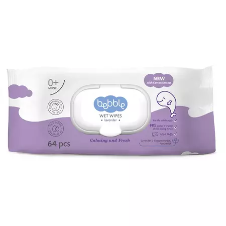PRODUSE - Servetele Umede Cu Lavanda , 64 Bucati
