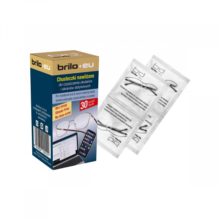 PRODUSE - Servetele umede de curatare pentru lentile si ecrane tactile, 30 bucati