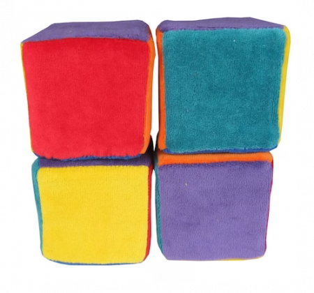 Accesorii - Set cuburi moi burete 3luni+ , 4 bucati