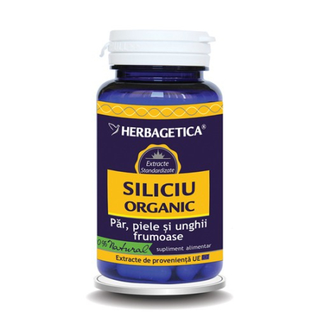 Ingrijire unghii - Siliciu Organic Herbagetica 60 capsule