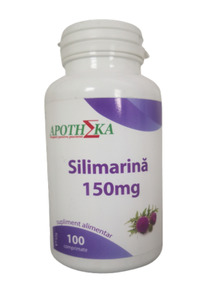 Protectie si Detoxifiere Hepatica - Silimarina 150 mg, 100 comprimate APOTHEKA