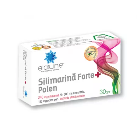 Produse autohtone - Silimarina Forte + Polen, 30 comprimate