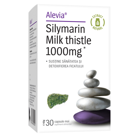 Suplimente alimentare - Silymarin Milk Thistle 1000mg* 30 capsule moi