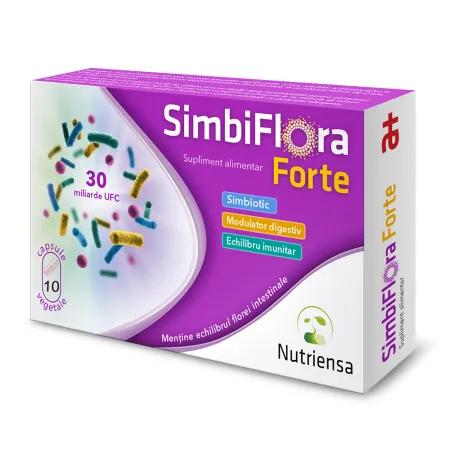 PRODUSE - Simbiflora Forte X 10 capsule vegetale Antibiotice SA