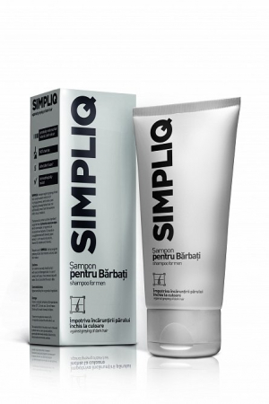 Fir stralucitor (Produse pentru ingrijirea parului) - Simpliq sampon pentru barbati, impotriva incaruntirii parului inchis la culoare, 150 ml