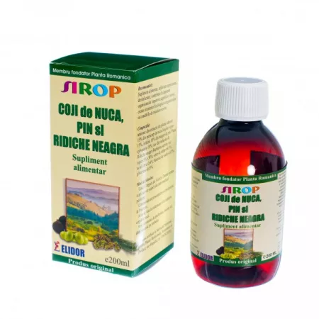 Mă doare... - Sirop coji de nuca, muguri de pin, ridiche neagra, fara zahar, 200ml