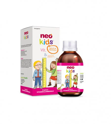 Altele - Sirop Crestere Vitamine si Minerale Neo Kids , 150 ML