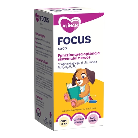 Ingrijire Copii - Sirop Focus Alinan 150 ml, Fiterman Pharma