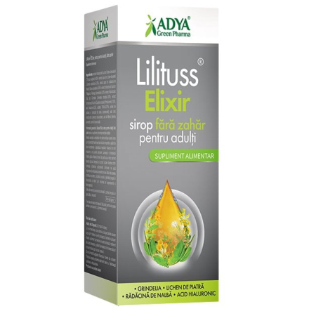Indulcitori si Zahar - Sirop Lilituss Elixir Fara Zahar Adulti X 180ML - Adya