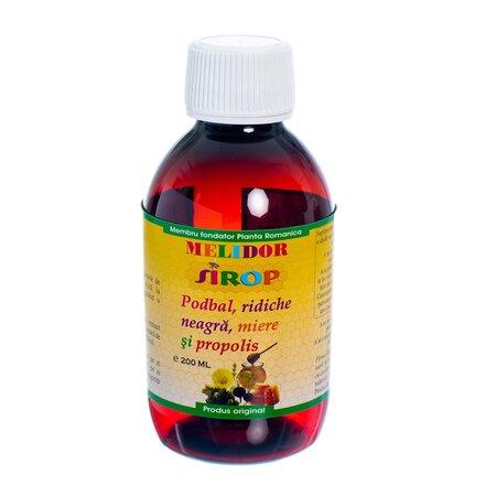 Vitamine si suplimente - Sirop Podbal+Ridiche Neagra+Miere+Propolis X 200ML - Elidor