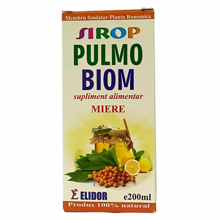 Produse Apicole - Sirop Pulmobiom cu miere 200 ml, Elidor