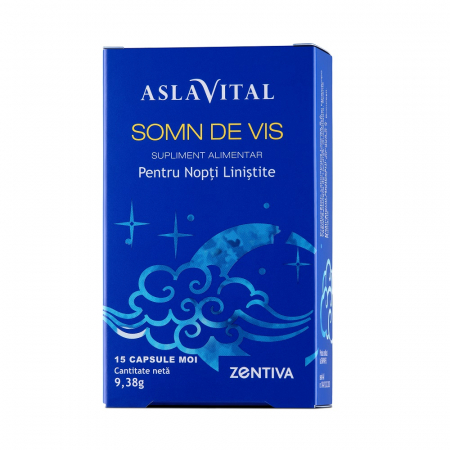Somn liniștit - Aslavital Somn De Vis, 15 capsule moi
