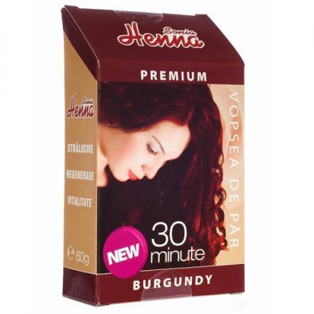 Ingrijire Personala - Sonia Henna Premium Vopsea de păr Burgundy 60 g