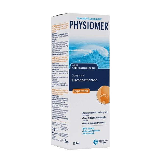 Oferte și reduceri - Physiomer Hypertonic Spray nasal decongestionant, 135 ml