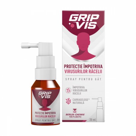 Profilactic și curativ - GripVis spray pentru gat, 20 ml