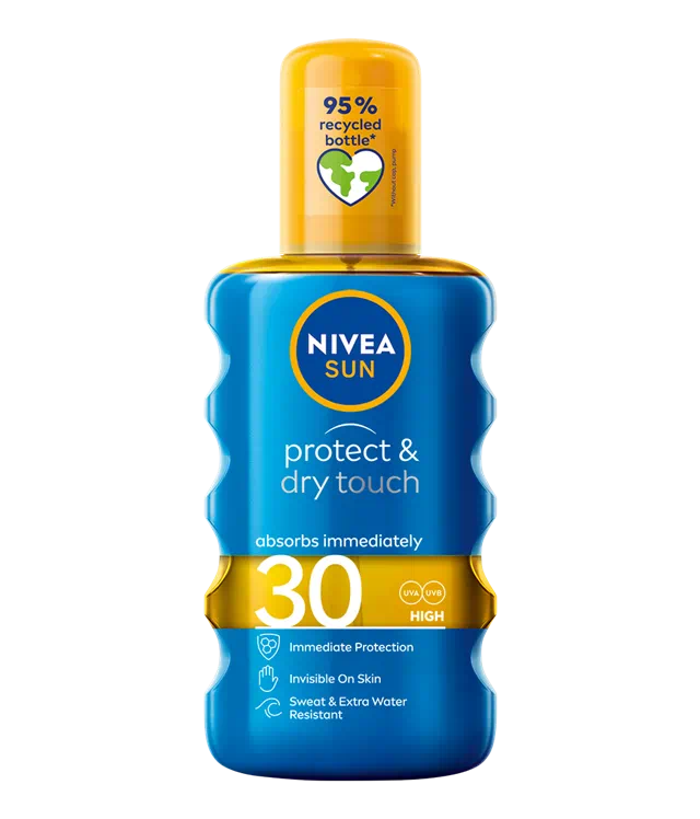 PRODUSE - Nivea Spray protectie solara protect & dry touch FPS30 (85803) , 200 ml
