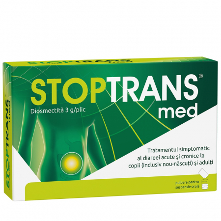 Tulburări gastrointestinale - StopTrans med pulbere pentru suspensie orala, 10 plicuri