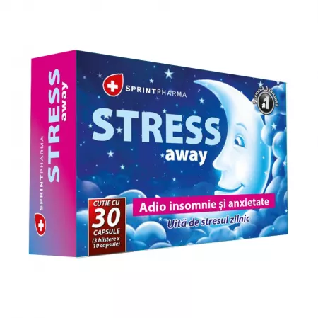 Somn liniștit - Stress Away , 30 Capsule