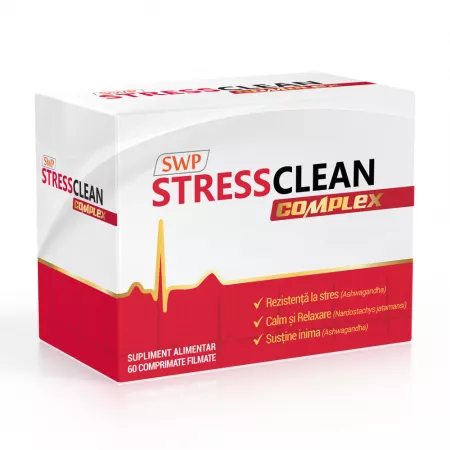 Sistem Nervos - Stressclean Complex, 60 comprimate, Sun Wave Pharma