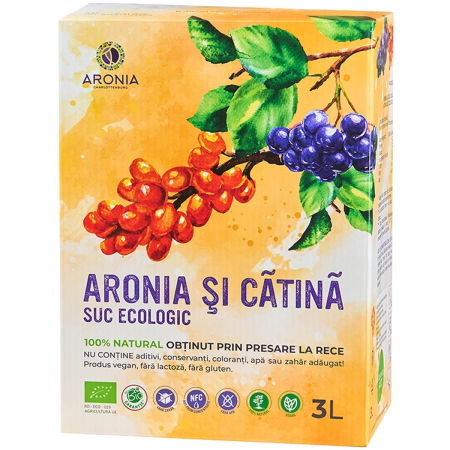Sucuri si Siropuri Naturale - Suc Aronia și Cătină ECO 3L ARONIA ORIGINAL