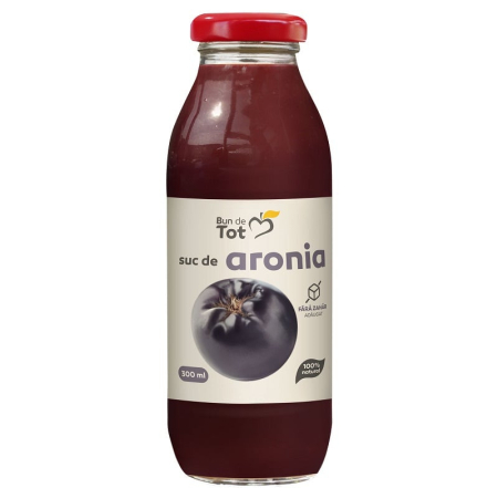 Sucuri si Siropuri Naturale - Suc de aronia Gust Bun de Tot 300 ml Dacia Plant