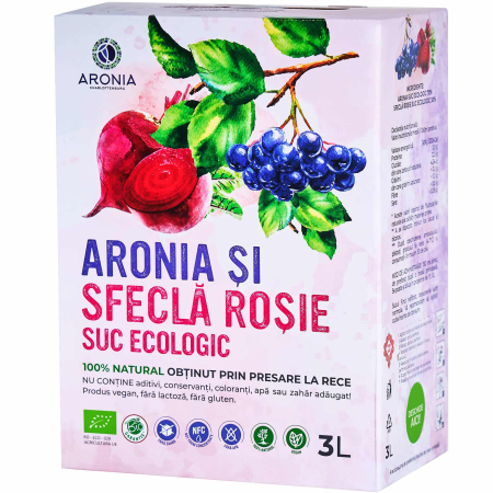 Tincturi Si Gemoderivate - Suc de Aronia și Sfeclă Roșie 100% Natural și Ecologic la 3L