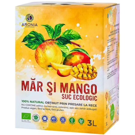 Sucuri si Siropuri Naturale - Suc Măr-Mango ECO 3L, ARONIA ORIGINAL