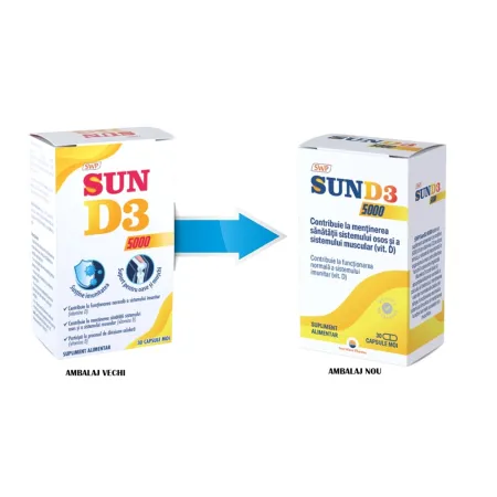 Ingrijire Corp - Sun D3 5000 UI 30 capsule