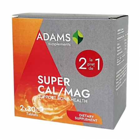 Oferte și reduceri - Super Cal/Mag , 30 tablete , pachet cu 2 cutii la pret de 1