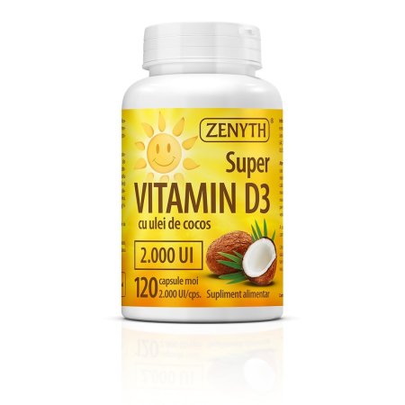Ingrijire Personala - Super Vitamina D3 2000UI X 120Cps - Zenyth