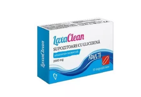 PRODUSE - Supozitoare Glicerina Adulti Laxaclean 10 bucăți