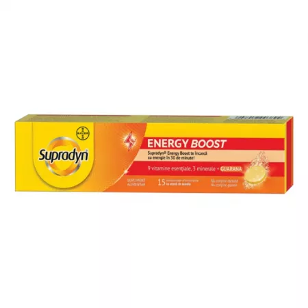 Promotiile lunii Septembrie - Supradyn Energy Boost , 15comprimate efervescente