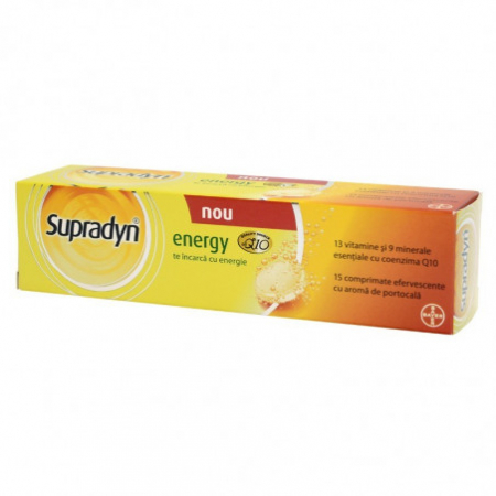 Supradyn energy Q10, 15 comprimate efervescente
