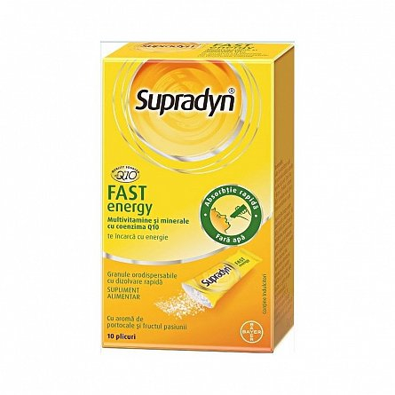Imunitate - Supradyn fast energy Q10, 10 plicuri