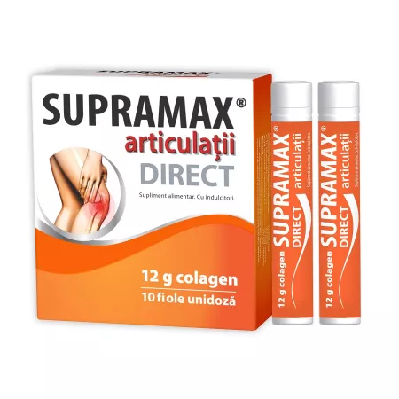 Suplimente alimentare - Supramax Articulatii Direct 12G Colagen X 10 Fiole Unidoza