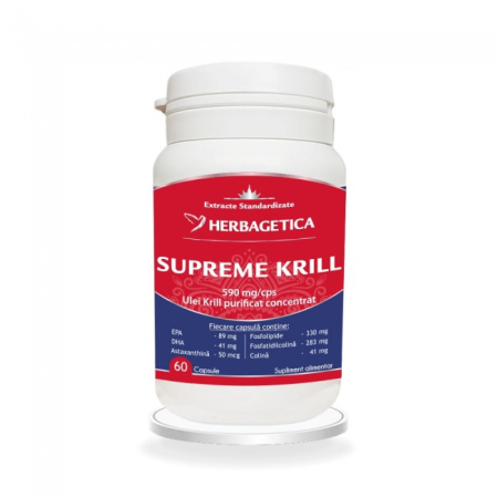 Alergii - Supreme Krill X 60Cps - Herbagetica