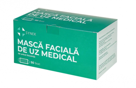 Promoțiile lunii - Masca Faciala Uz Medical Tip II Unica Folosinta Synek X 50 Bucati