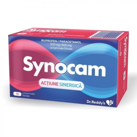 Sistemul Respirator - Synocam 200 Mg/500 Mg, 10 Comprimate Filmate