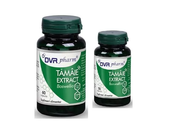 Multivitamine si minerale adulti - Tămâie Extract DVR PHARM 60 capsule + 30 capsule