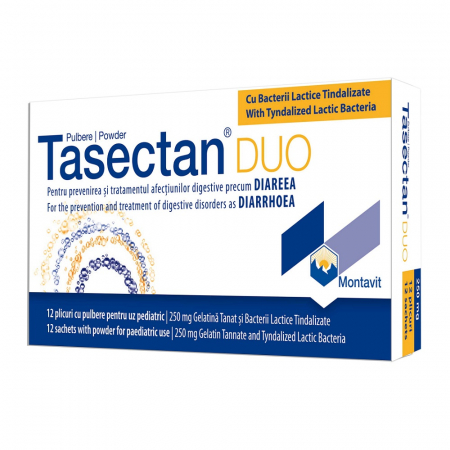 Tulburări gastrointestinale - Tasectan DUO 250 mg pulbere pentru uz pediatric, 12 plicuri