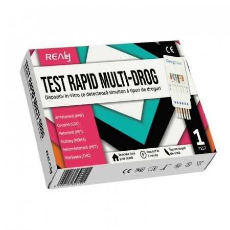 Promotiile lunii Septembrie - Test Rapid Multi Drog Recoltare Urina, Timp Rezultat 15 Minute, Uz Profesional