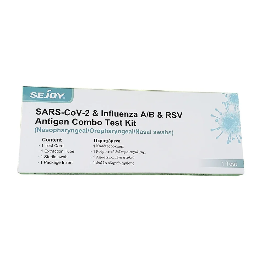  Teste rapide si diagnostic - Test rapid Sejoy Covid + Influenza A/B + RSV