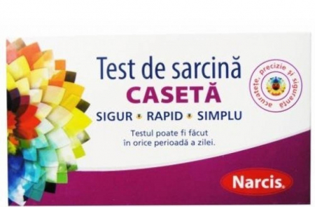 Aștept un bebeluș! - Narcis Test de sarcină tip casetă, 1 bucata