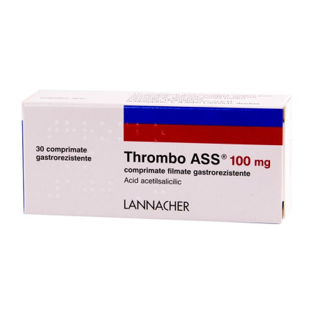 Afectiuni Circulatorii - Thrombo Ass 100 Mg, 30 Comprimate Gastrorezistente