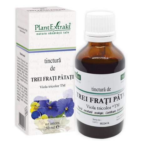 Altele - Tinctură de TREI FRAŢI PĂTAŢI - Viola tricolor TM, 50 ml
