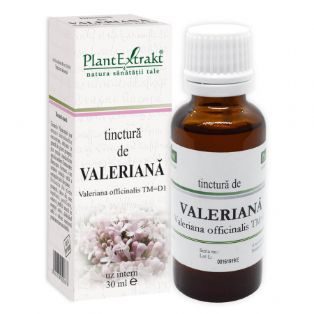 PRODUSE - Tinctură de VALERIANĂ - Valeriana officinalis TM=D1, 30 ml